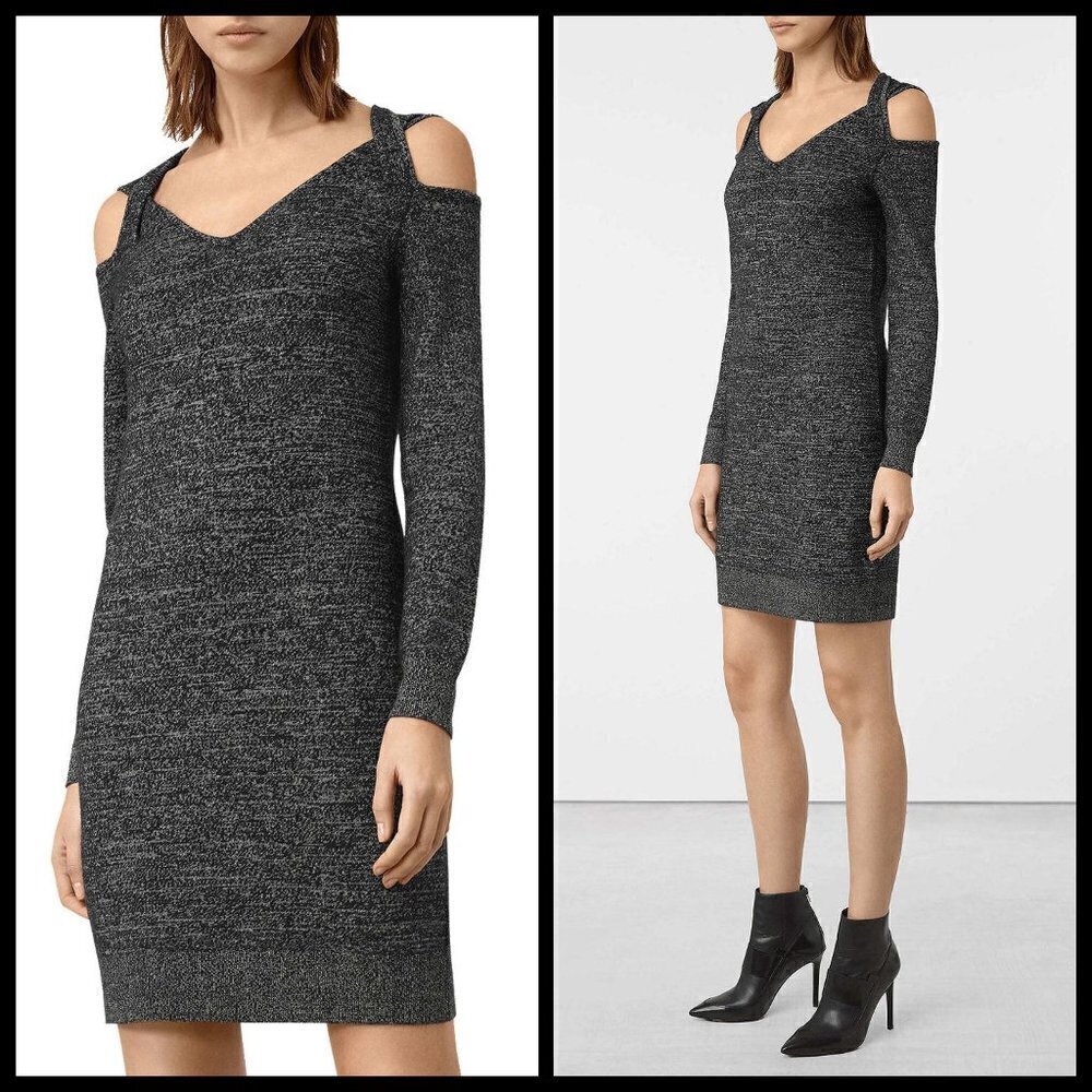 💕ALLSAINTS💕 Neri Twist Dress Knit Sweater L NWT - Picture 1 of 8